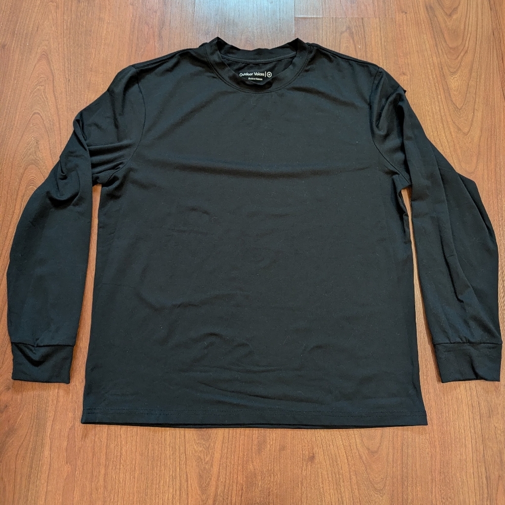 Outdoor Voices CloudKnit Heavyweight Longsleeve Women’s Medium Black